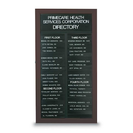 United Visual Products Corkboard, Fabric, Wht/Blu, 2 Door, 48 x 48" UV3055-WHITE-BLSPRU
